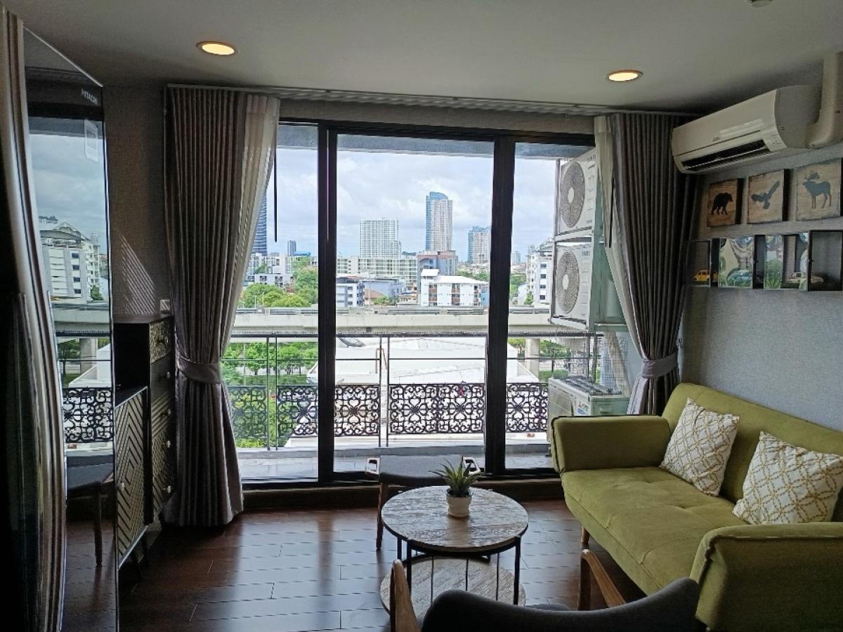 For RentCondoWongwianyai, Charoennakor : (Vacant 28 September 2025) Condo for rent Bangkok Feliz Sathon-Taksin 2 bedrooms, cheap price, 2 minutes walk to BTS