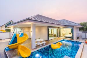 For RentHouseCha-am Phetchaburi : Pool villa for rent in Cha-Am only 10 minutes to the beach