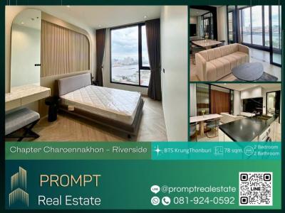 For RentCondoWongwianyai, Charoennakor : CD03324 - Chapter Charoennakhon - Riverside - 78 sqm - BTS KrungThonburi/ BTS Saphan Taksin/ Iconsiam/ Riverside/ RobinsonBangrak