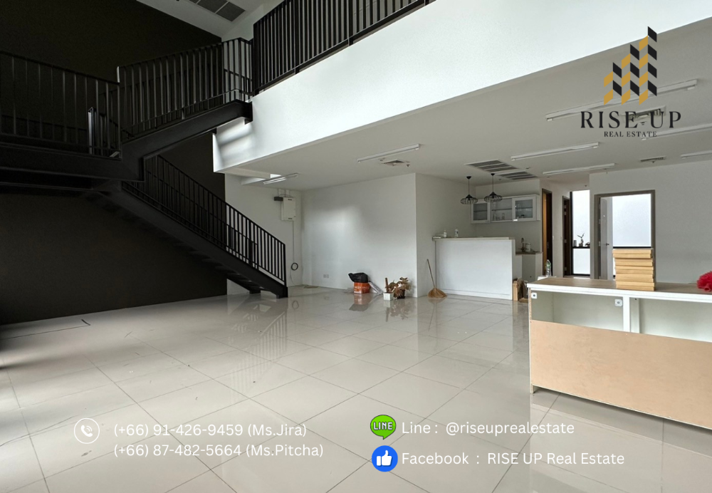 For RentOfficeOnnut, Udomsuk : For rent 🔥 Office at Whizdom Essence Condo, 162.49 sq. m. , 130,000 Baht/Month