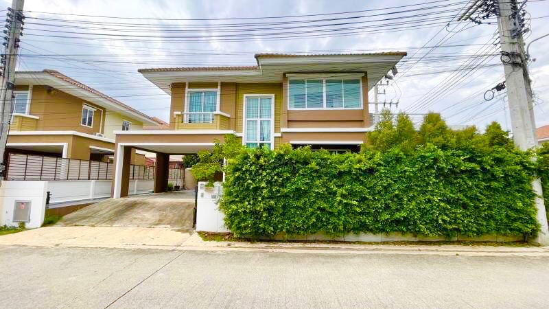 For SaleHouseMahachai Samut Sakhon : House for sale 🏠 corner house 🎈 Delight Bang Khun Thian