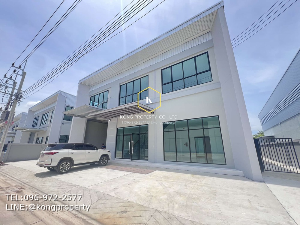 For RentWarehouseSamut Prakan,Samrong : Warehouse for rent, Theparak, Bang Bo, Samut Prakan, with 2-story office, newly built.