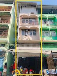 For RentShophouseRama 8, Samsen, Ratchawat : Makro Samsen Purple MRT TaoPoon 2.2 km. For rent-sale 4-story Townhouse building addition on the upp