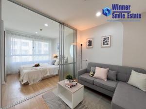 For SaleCondoPattanakan, Srinakarin : 🎉Condo for sale Lumpini Ville On Nut - Phatthanakan 🎉Beautiful newly decorated room, most beautiful garden view, ready to move in. Near the Yellow Line, Si Nut Station.