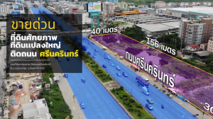 For SaleLandSamut Prakan,Samrong : Large plot of land for sale next to Srinakarin Road. Bang Mueang Mai Subdistrict, Samut Prakan Province Land in a potential location Suitable for building projects