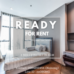 For RentCondoSathorn, Narathiwat : For Rent!! The diplomat sathorn 2B2B 78sqm 45K