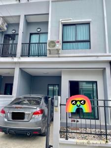 For RentTownhouseNonthaburi, Bang Yai, Bangbuathong : #2-story townhouse for rent in THE ESSENCE - Chaiyapruek-Wongwaen project, very new house, complete with furniture and electrical appliances. Ready to move in, 3 bedrooms, 2 bathrooms, 2 parking spaces #Pets accepted, only 11,000 baht/month. (central part