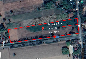 For SaleLandKorat Nakhon Ratchasima : Land for sale in Phimai District, Korat, large plot, on two sides of the road, near tourist attractions, suitable for a hotel, resort