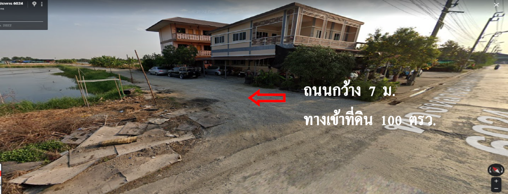 For SaleLandSamut Prakan,Samrong : urgent !!! Land for sale already filled The entrance road is 7 meters wide, only 100 meters from the highway, suitable for a warehouse or factory.