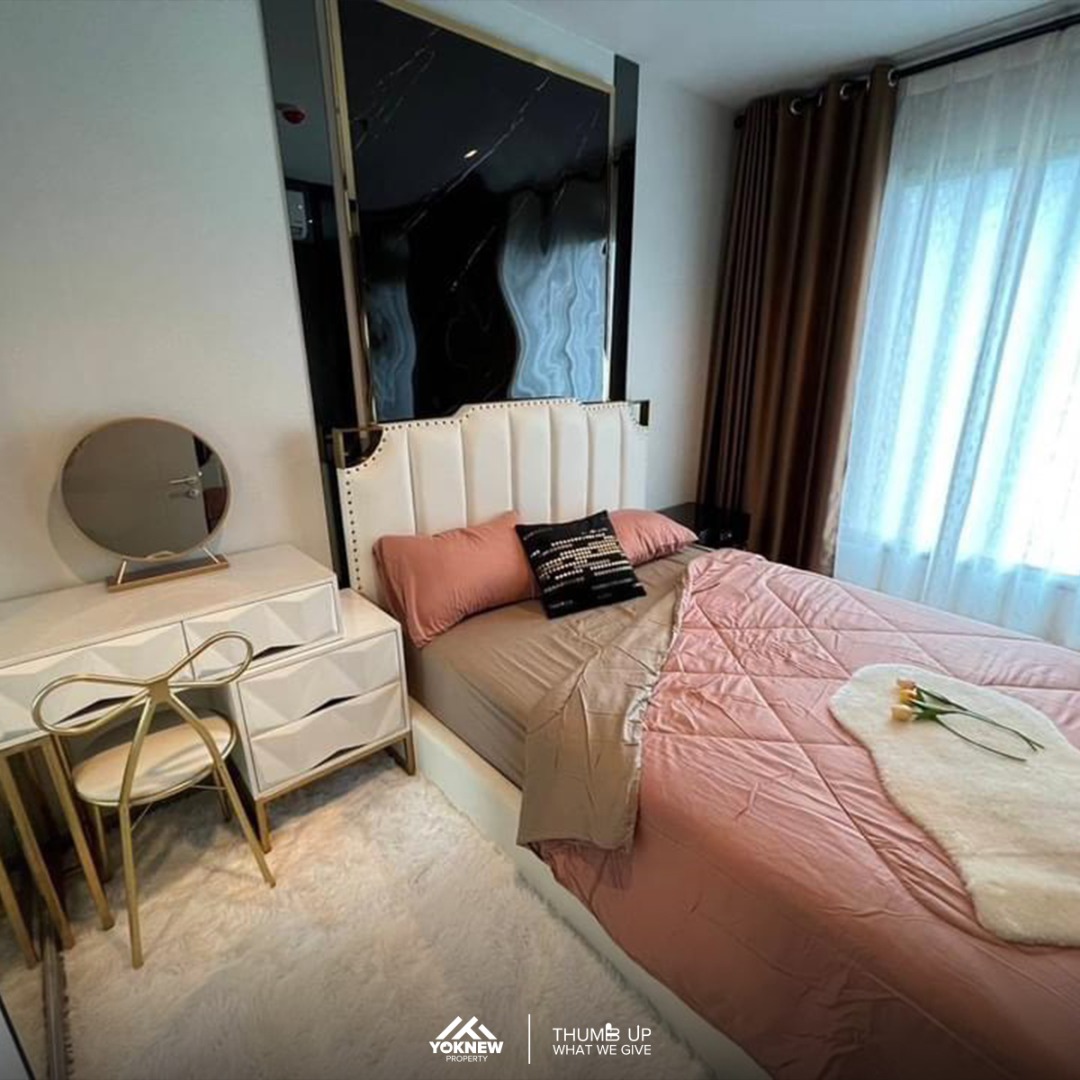 For SaleCondoRama9, Petchburi, RCA : 👍For sale👍 Life Asoke Rama 9, luxury room with furniture 🏢 near MRT Rama 9, only 300 m. 🚇