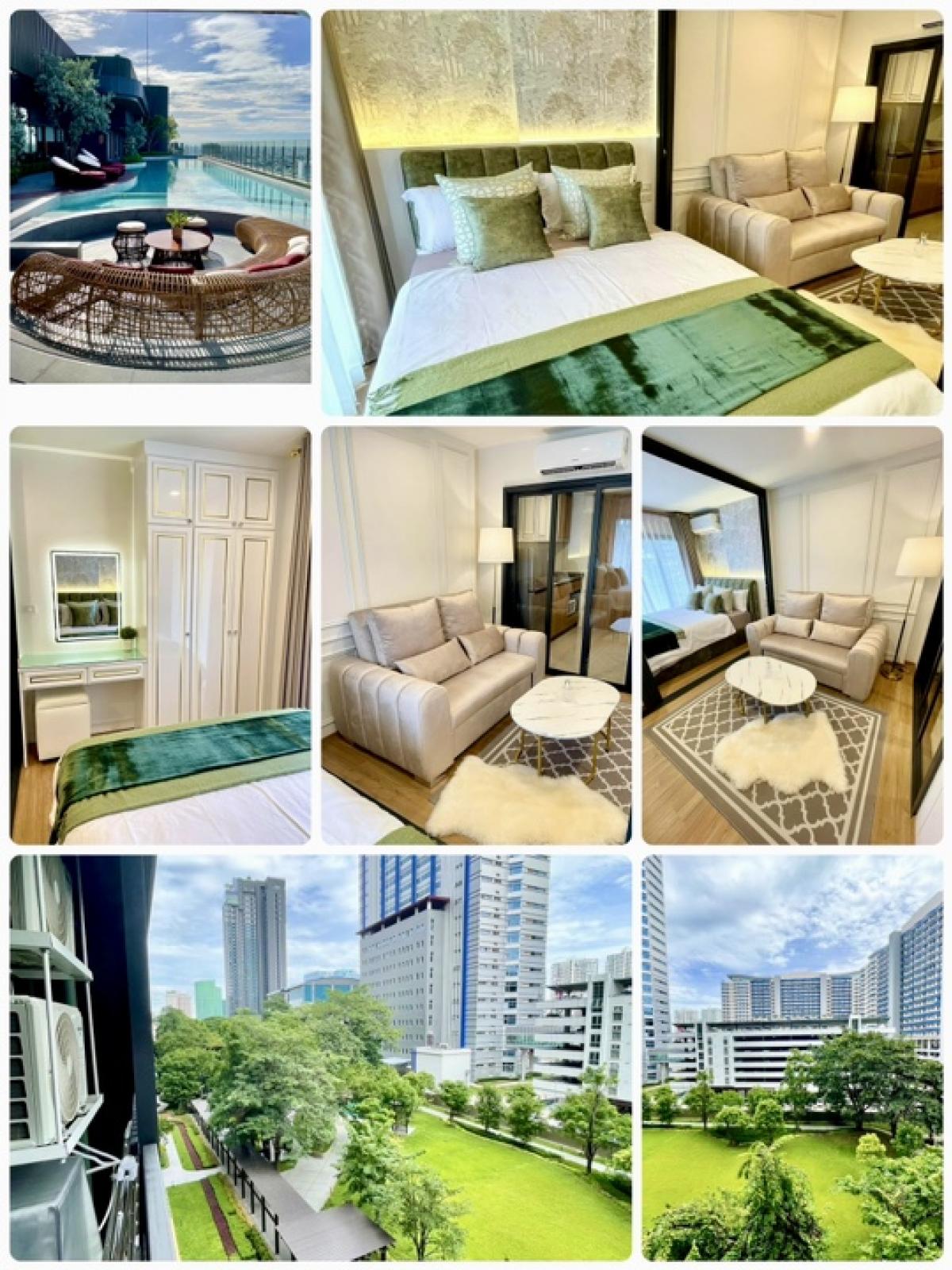 For RentCondoLadprao, Central Ladprao : 🔥Secret Deal🔥🍀🍀The Line Vibe)🍀🍀Lad Phrao Intersection opposite Central Lad Phrao❇️ Size 32 sq m.•❇️5th floor ❇️Full garden view•8 rai garden🍀🍀