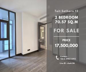 ขายคอนโดสาทร นราธิวาส : TAIT SATHORN 12 2Bedroom 70.57 Sq.m. Price : 17,500,000 | 📞 0659826412/ Line : chatt.06