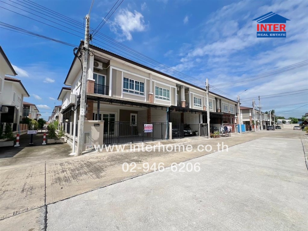 For SaleTownhouseMin Buri, Romklao : 2-storey townhouse, The Passage Village, Ram Intra-Khubon (The Passage), beginning of the project, near the clubhouse