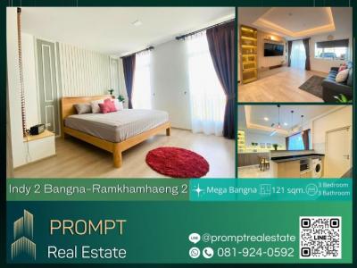 For RentTownhouseLadkrabang, Suwannaphum Airport : IJ03839 - Indy 2 Bangna-Ramkhamhaeng 2 - 121 sqm - Mega Bangna / Suvarnabhumi Airport / Central Bangna / Concordian International School