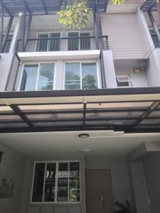 For RentTownhouseKaset Nawamin,Ladplakao : RT877 House for rent, Ariya Daily, Kaset-Nawamin, 3 bedrooms, 4 bathrooms, 4 air conditioners, 1 living room, 1 office room, desk set, complete furniture