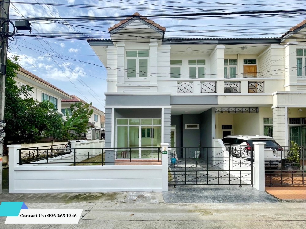 For SaleTownhouseNawamin, Ramindra : For sale: Rueanrudee Village 5, newly renovated, ready to move in, good price, corner unit, attractive project