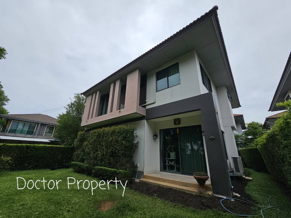 For SaleHouseRama 2, Bang Khun Thian : 🔥Best Deal 🔥 House For Sale, Habitia Park Thainthale 2 Floors with 100.60 SQ.W with 4 beds and 3 bahts Fully furnished with Teak Wood and rattan furnitures. Ready to move in!