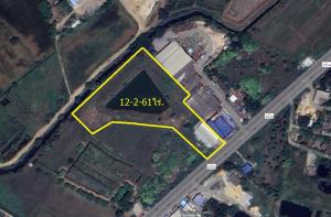 For SaleLandSaraburi : Land for sale with warehouse, 12 rai, on the road in front of Phra Lan - Ban Krua, Ban Mo, Saraburi. (Agent contact owner)