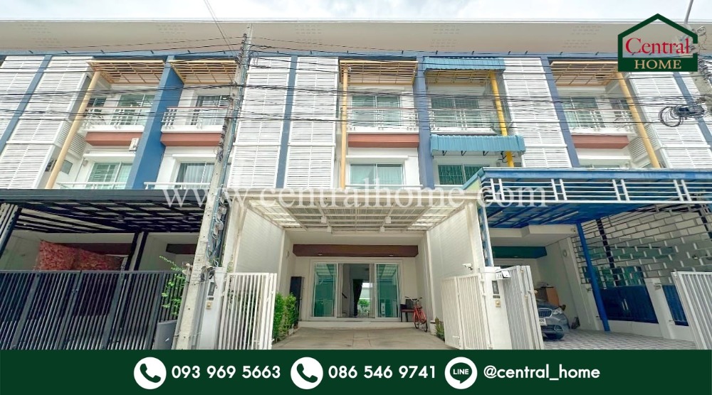 For SaleTownhouseVipawadee, Don Mueang, Lak Si : 3-storey townhouse, Chuenchuen Modus, Vibhavadi - Rangsit, ready to move in