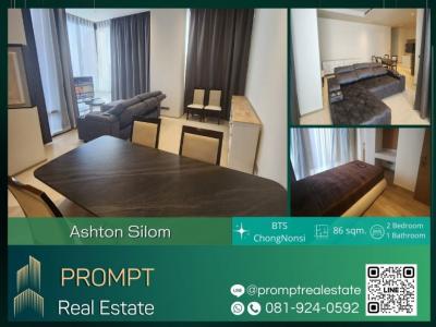 For RentCondoSilom, Saladaeng, Bangrak : AB05407 - Ashton Silom - 86 sqm - BTS ChongNonsi / BangkokChristianHospital MRT / Samyan