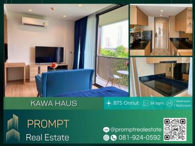 For RentCondoOnnut, Udomsuk : KL04304 - Kawa Haus Onnut 77 - 34 sqm - BTS Onnut / Sukhumvit Hospital / Tesco Lotus