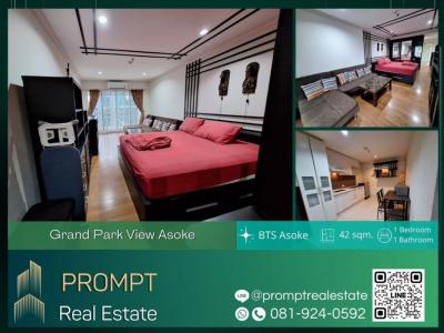 ให้เช่าคอนโดสุขุมวิท อโศก ทองหล่อ : GH01177 - Grand Park View Asoke - 42 sqm  - BTS Asoke - Terminal 21