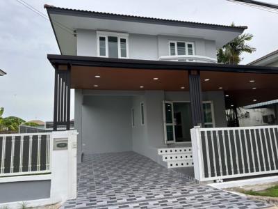 For SaleHousePathum Thani,Rangsit, Thammasat : Single house for sale, Baan Inglada, 250 sq m, 52.1 sq wa, Lam Luk Ka, Khlong 4, Sai Pracharat Road, main road, beautiful, ready to move in, full loan