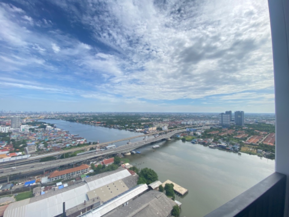 For SaleCondoRattanathibet, Sanambinna : Condo for sale: The Politan Rive, on the banks of the Chao Phraya River, MRT Phra Nang Klao, south side, room with feng shui enhancement, 31 sq m.