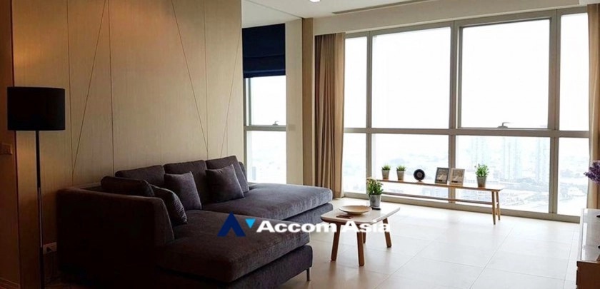 For RentCondoWongwianyai, Charoennakor : 2 Bedrooms Condominium for Rent in Charoennakorn, Bangkok near BTS Krung Thon Buri at The River Condominium (AA29391)