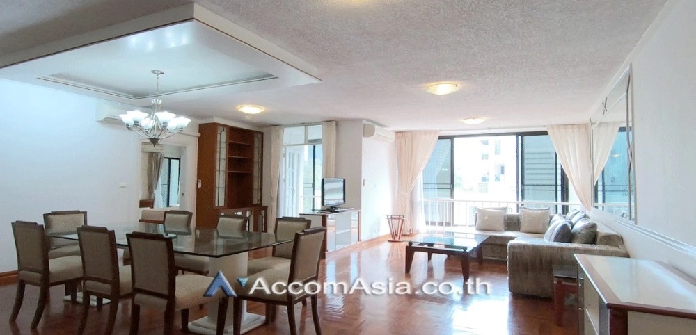 For RentCondoWitthayu, Chidlom, Langsuan, Ploenchit : Pet-friendly | 3 Bedrooms Apartment for Rent in Ploenchit, Bangkok near BTS Chitlom at Heart of Langsuan - Privacy (AA15405)