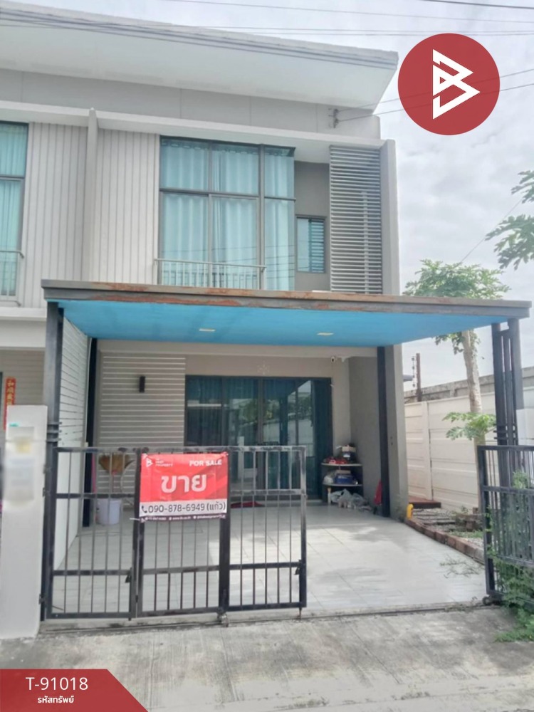 For SaleTownhouseLadkrabang, Suwannaphum Airport : Townhouse for sale, Patio Village, Lat Krabang-Motorway, Bangkok, ready to move in