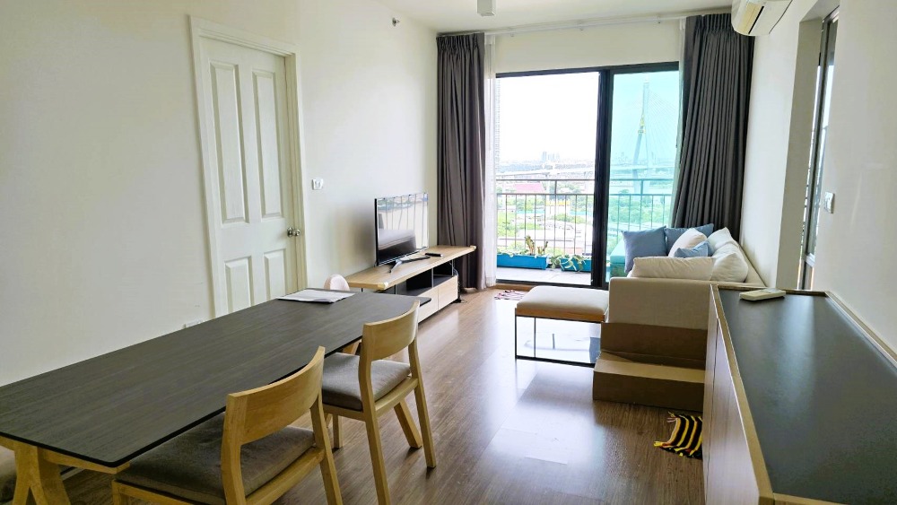 For SaleCondoRama3 (Riverside),Satupadit : Corner room!! River view, Can see fireworks in every festival, no buildings blocking for sure!! Condo for sale, Chao Phraya River bend view! U Delight Residence Riverfront Rama 3, 56 sq.m., good condition room, 2 bedroom