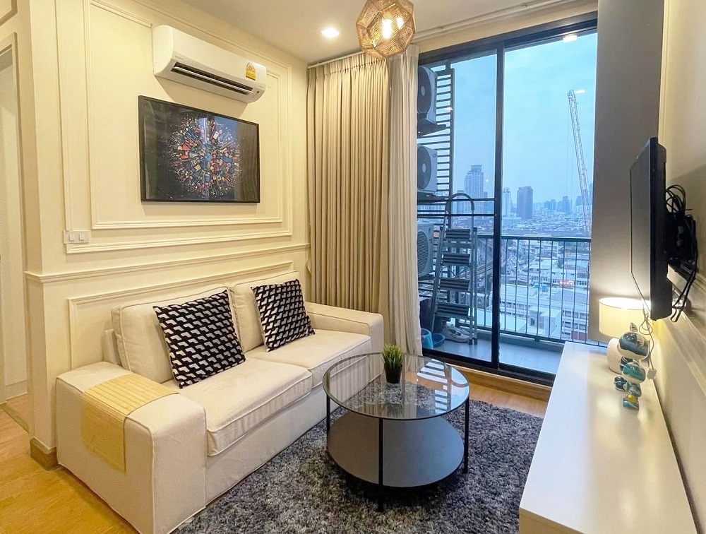 For RentCondoOnnut, Udomsuk : Q.House Sukhumvit 79 2bedrooms with fully furnished + Pool view (near BTS On-nut, Lotus Sukhumvit 50, Big-C Onnut, Expressway)