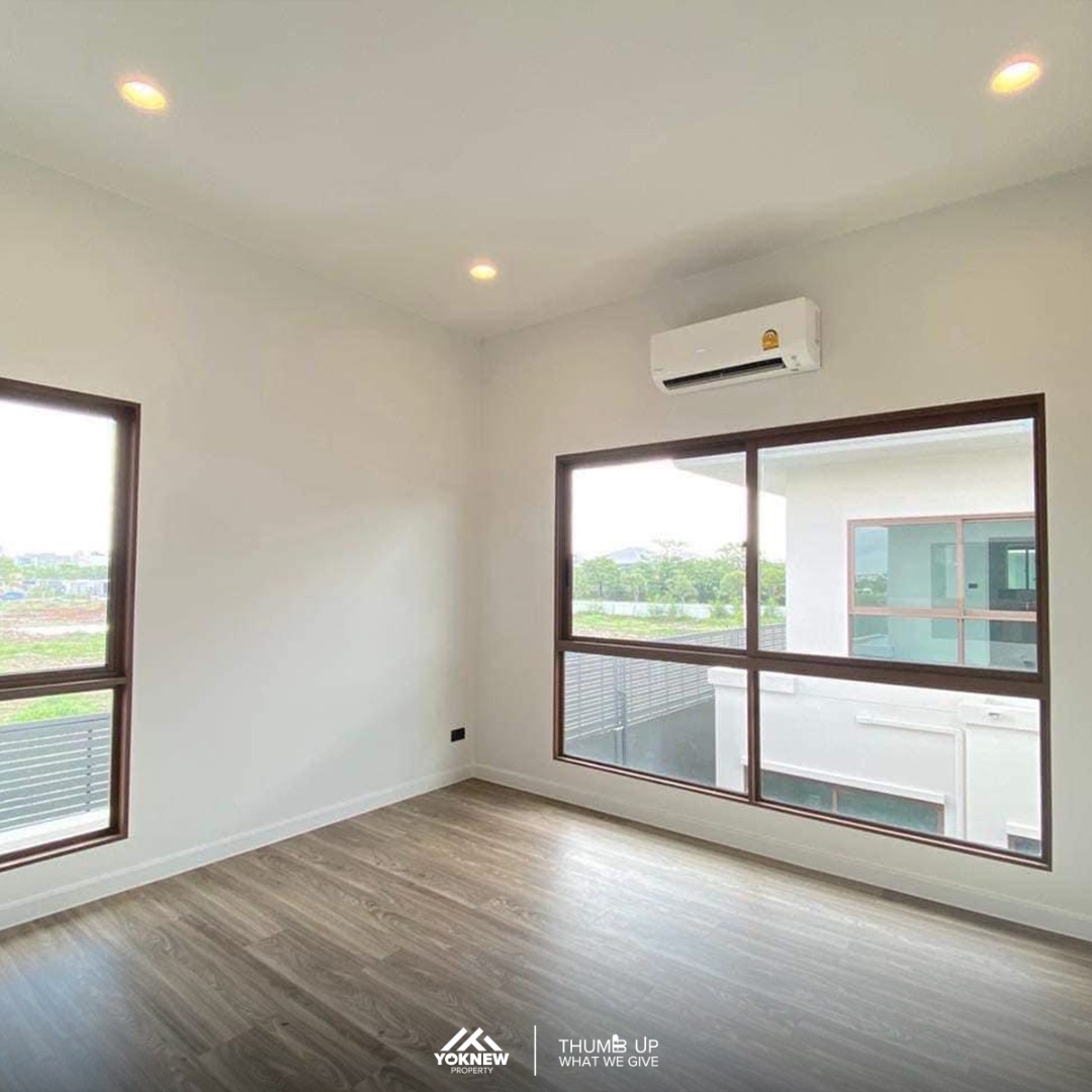 For RentHousePattanakan, Srinakarin : 💎 Rent 💎 Burasiri Krungthep Kreetha 2-story detached house 🏠 4 bedrooms, 4 bathrooms 🛁 near Brighton College and Wellington College 🎓🌳 Don't miss out!