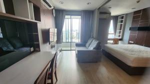 For RentCondoRatchathewi,Phayathai : For Rent Ideo Q Ratchatewi high floor 25+ furniture fully fur and working table for study unblock view