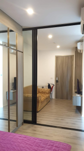 For RentCondoSamut Prakan,Samrong : Condo for rent Knightbridge Sukhumvit Theparak, next to the BTS Thephawan Station, 22nd floor, open city view, size 28 sq m, price 12,000 baht