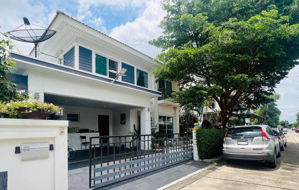 For RentHouseNonthaburi, Bang Yai, Bangbuathong : Single house for rent, Perfect Park Village, Rama 5-Bang Yai, fully furnished, near Central Westgate, with a dog house provided