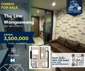 For SaleCondoBang Sue, Wong Sawang, Tao Pun : Condo for sale 🏙️The Line Wongsawang 🛌1 bed / 1 bath 32.07 sq m.