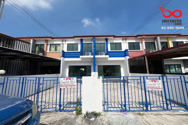 For SaleTownhouseChachoengsao : For sale and rent, 2-storey townhouse, 18 square wah, Suwinthawong Residence, Suwinthawong Road, Chachoengsao