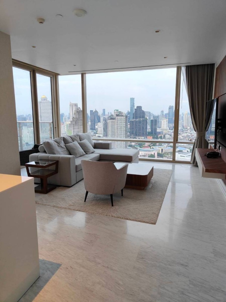 For RentCondoSathorn, Narathiwat : 2BR/3BA Four Seasons Private Residences | 34th Floor, 117sqm | 180K Baht/Month