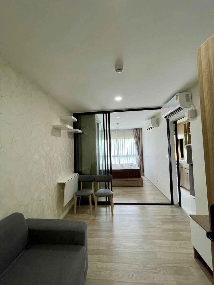 For RentCondoOnnut, Udomsuk : For rent: Plum Condo Sukhumvit 97/1, BTS Bang Chak, rental price 13,000 baht, 1 bedroom, 1 bathroom, 27 sq m, 4th floor, furniture and appliances