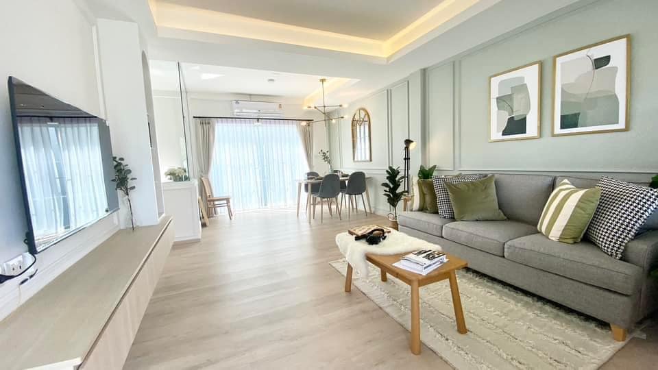 For RentTownhouseBangna, Bearing, Lasalle : 💥💥 Townhome for rent Indy Bangna-Ramkhamhaeng 2 Beautiful built-in house, convenient transportation, good price