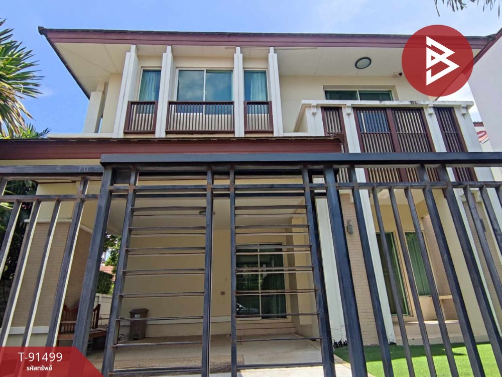 For SaleHouseLadkrabang, Suwannaphum Airport : Single house for sale, The Centro Village, On Nut - Wongwaen, Lat Krabang, Bangkok