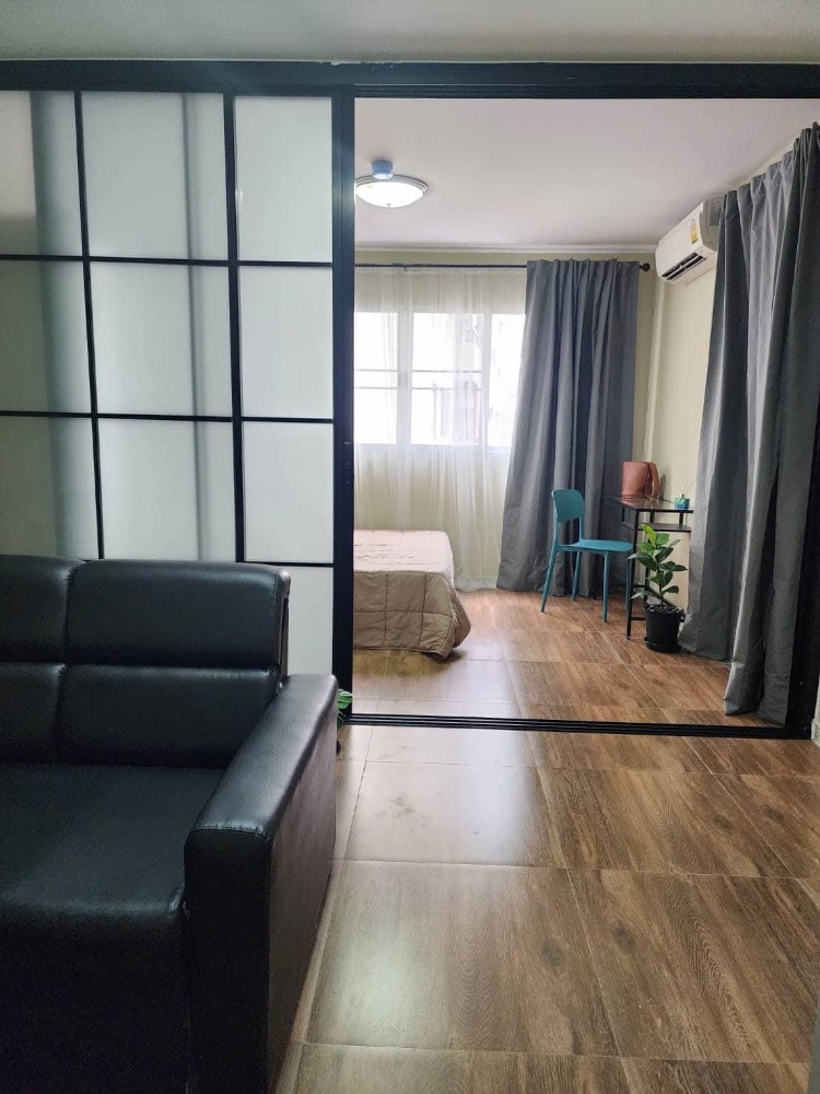 For RentCondoOnnut, Udomsuk : For rent Lumpini Center S77 near BTS, Big C On Nut, room size 29 sq m, built-in partition, beautiful room, fully furnished, ready to move in, 9,000 baht