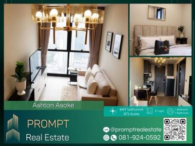 For RentCondoSukhumvit, Asoke, Thonglor : AB05415 - Ashton Asoke - 31 sqm  - MRT Sukhumvit / BTS Asoke / Terminal21