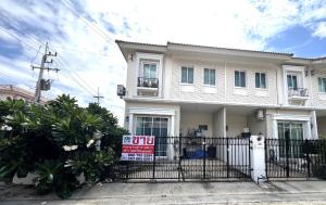 For SaleTownhousePathum Thani,Rangsit, Thammasat : For sale: 2-storey townhouse, corner unit, beautiful, Pruksa Ville Village 113, Tiwanon - Rangsit, area 22.1 sq m, 2 bedrooms, 2 bathrooms, kitchen extension, good location, near expressway entrance/exit