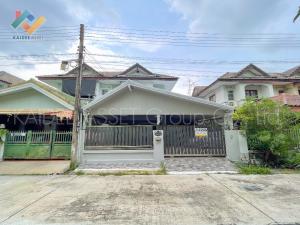 For SaleHouseRama5, Ratchapruek, Bangkruai : Village, Muang Pracha, Bang Khu Wat, Pathum Thani, semi-detached house, renovated, cheap sale