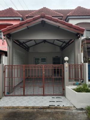 For RentTownhouseChaengwatana, Muangthong : For rent: 2-storey townhouse, Piemsuk Village, Pak Kret, Wat Ku, size 21 square wa, price 7,500 baht/month, renovated throughout