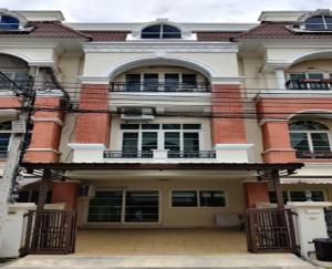 For RentTownhouseSeri Thai, Ramkhamhaeng Nida : For Rent, 3-storey townhouse for rent, Casa City Ramkhamhaeng project, on Ramkhamhaeng Road, very good location, 5 air conditioners, suitable for an office, can register a company.