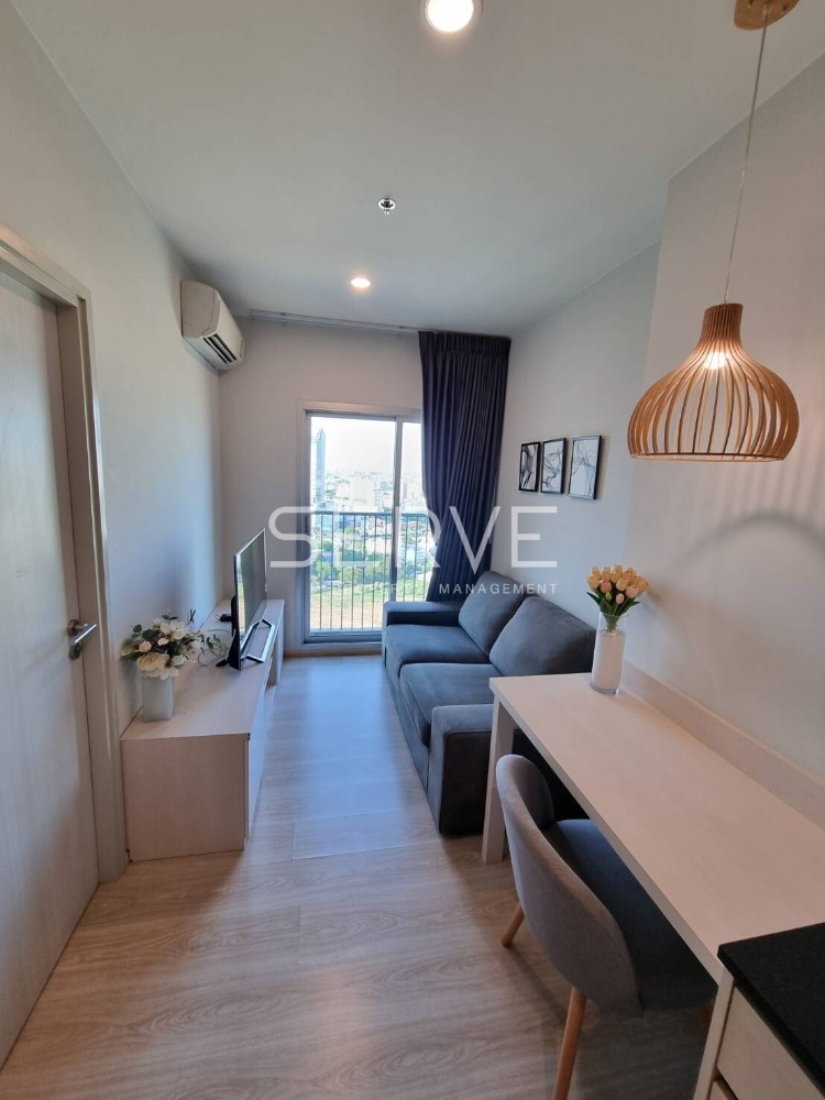 For SaleCondoRatchadapisek, Huaikwang, Suttisan : 1 Bed Super High Fl Good View Next to MRT Thailand Cultural Centre Station @ Noble Revolve Ratchada